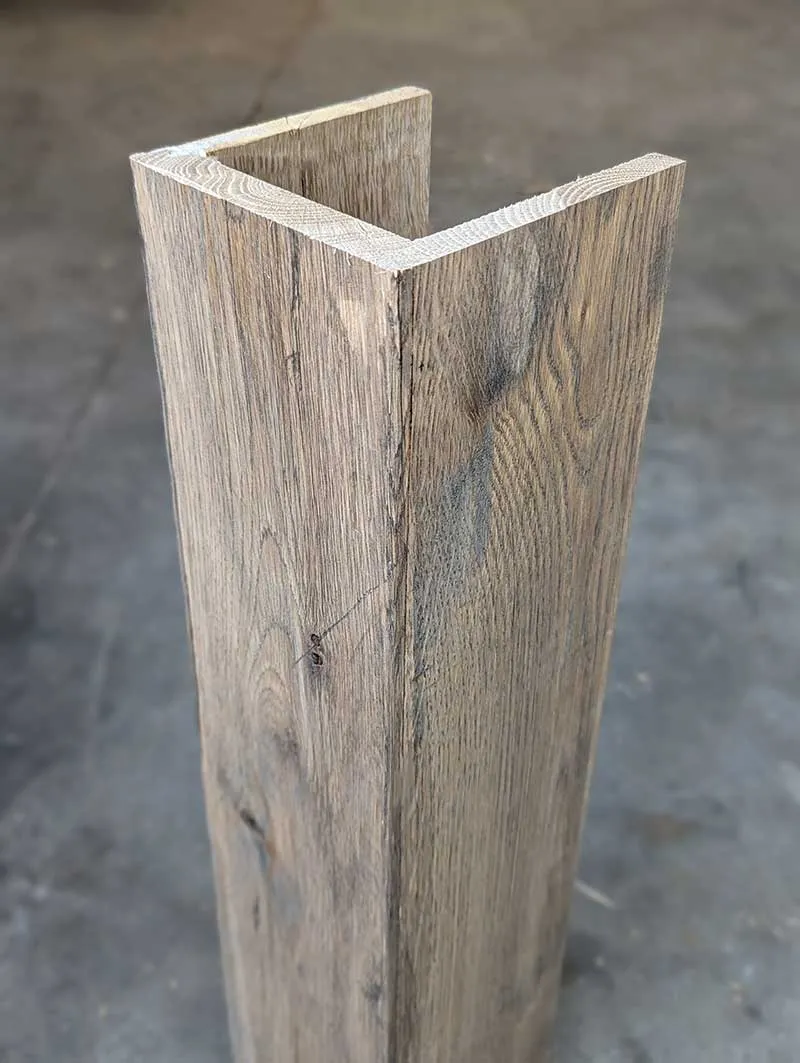 Charcoal On Oak Box Beam