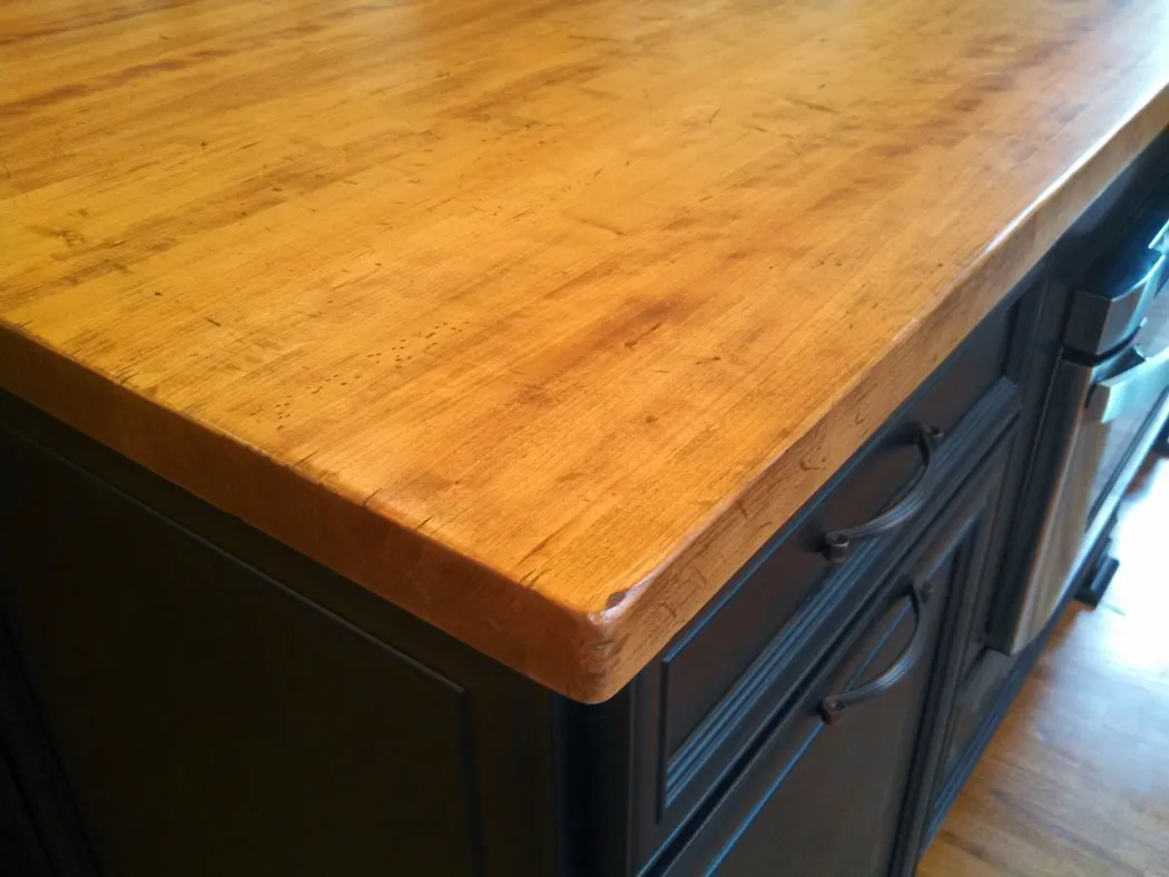 Distressed Cherry Butcher Block