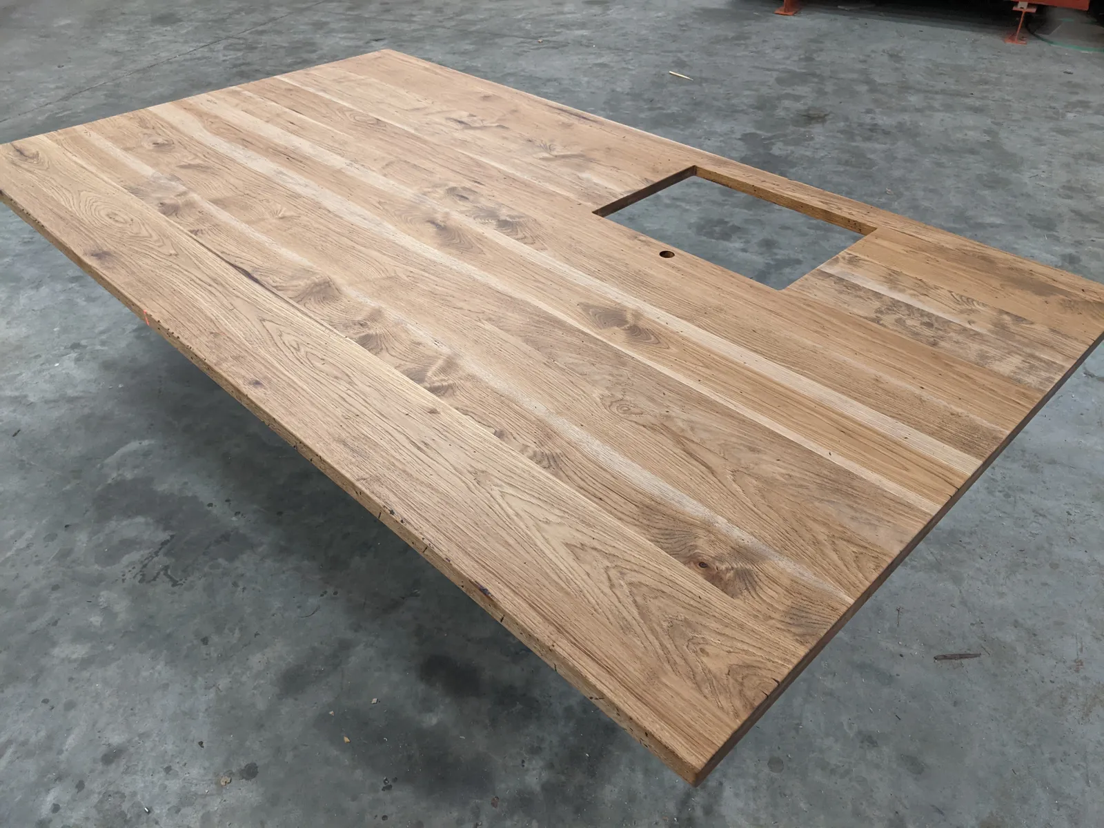 Distressed Hickory Kitchen Island