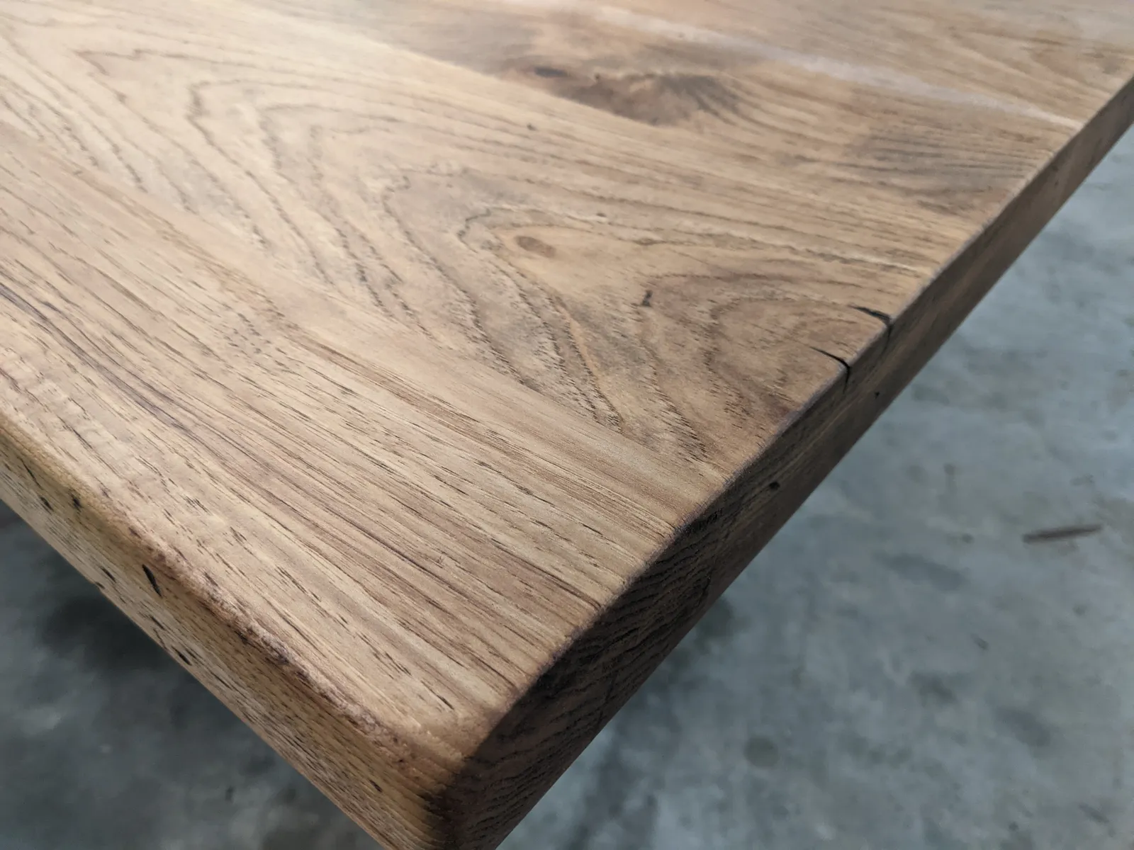 Distressed Hickory Kitchen Island