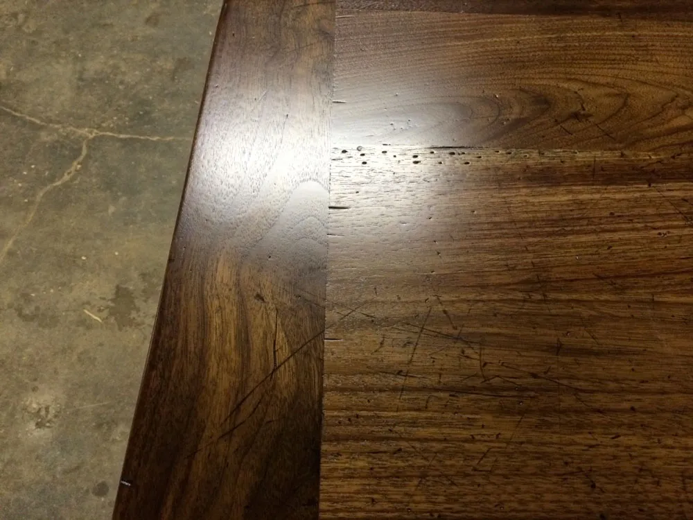 Distressed Walnut Kitchen Island Top
