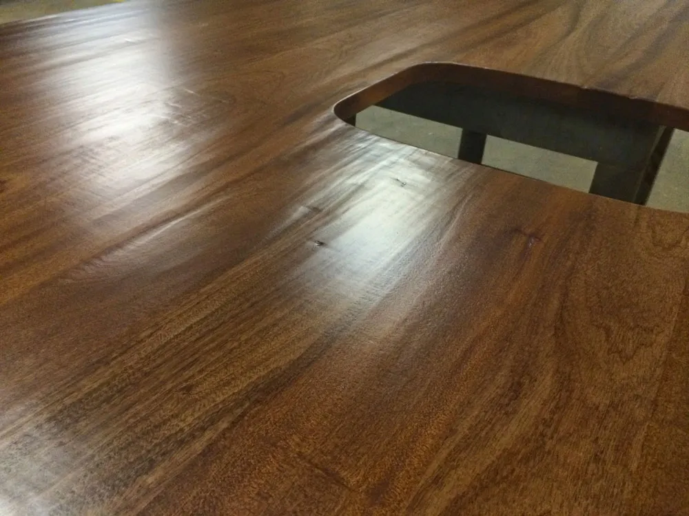 Hand Hewn Mahogany Kitchen Island