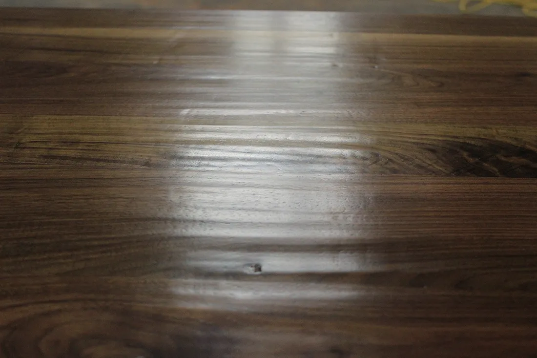 Hand Hewn Walnut Kitchen Island