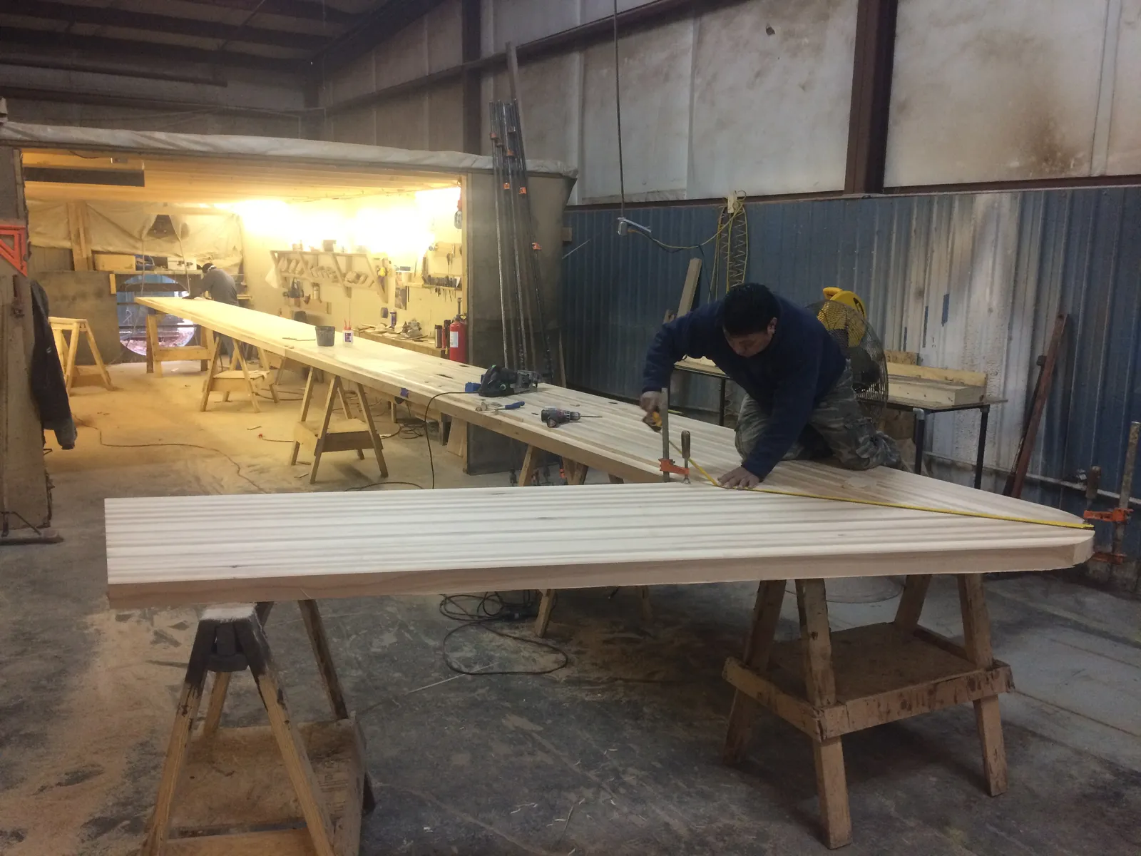 Custom hickory butcher block bar top