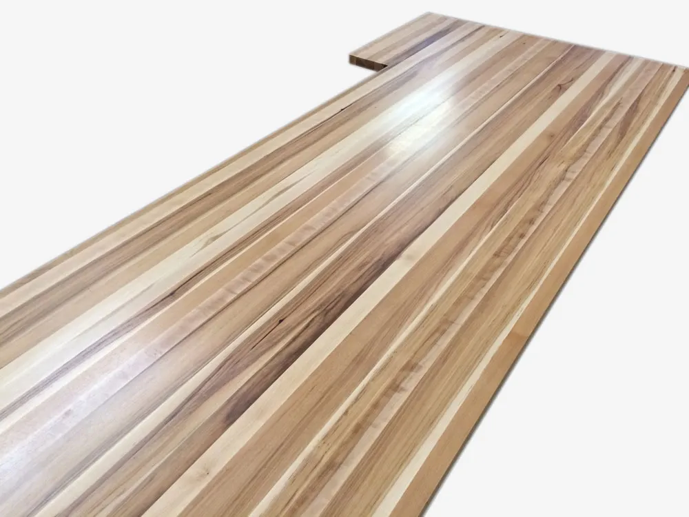 Hickory butcher block countertop
