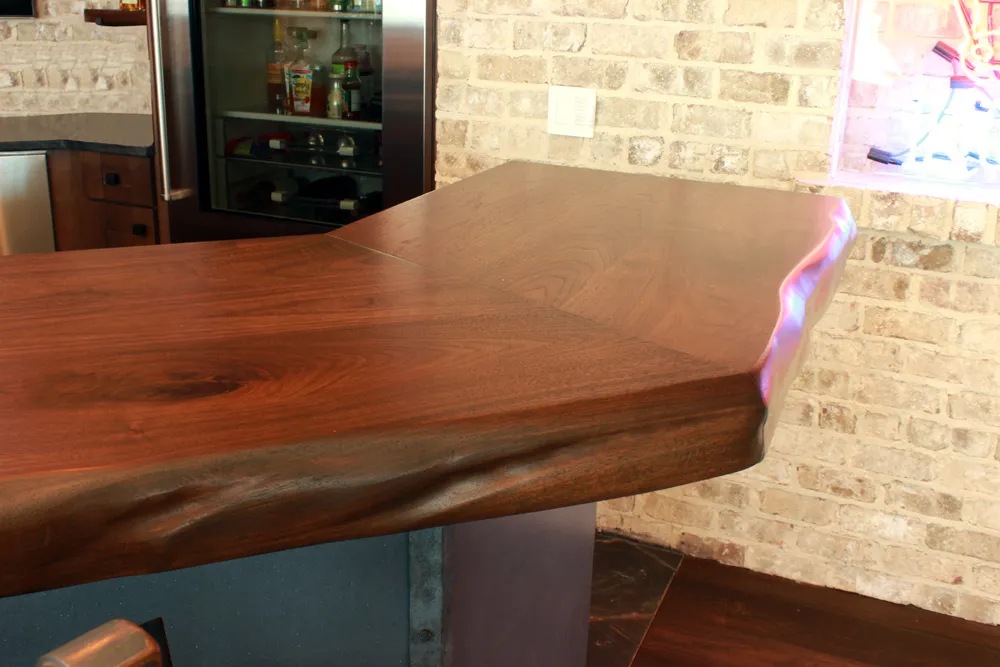 Live Edge Wood Bar Top