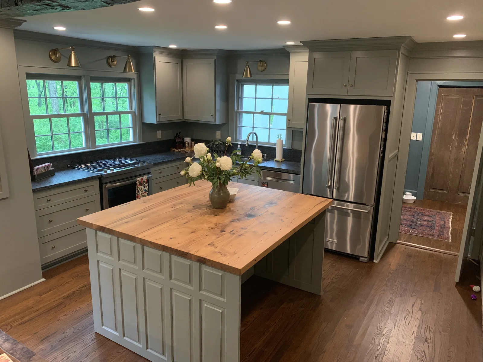 Reclaimed Wood Countertop From White Oak
