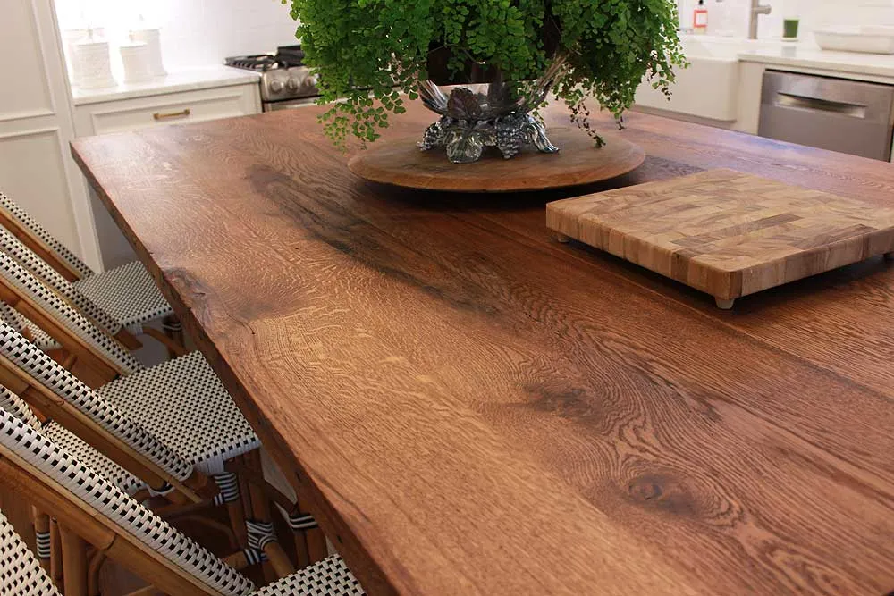 Reclaimed Wood Countertop From White Oak