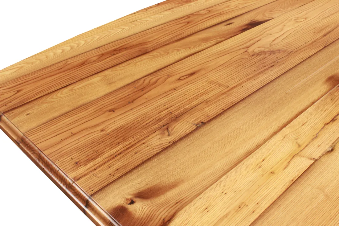 Reclaimed Wood Kitchen Island Made From Wormy Chestnut