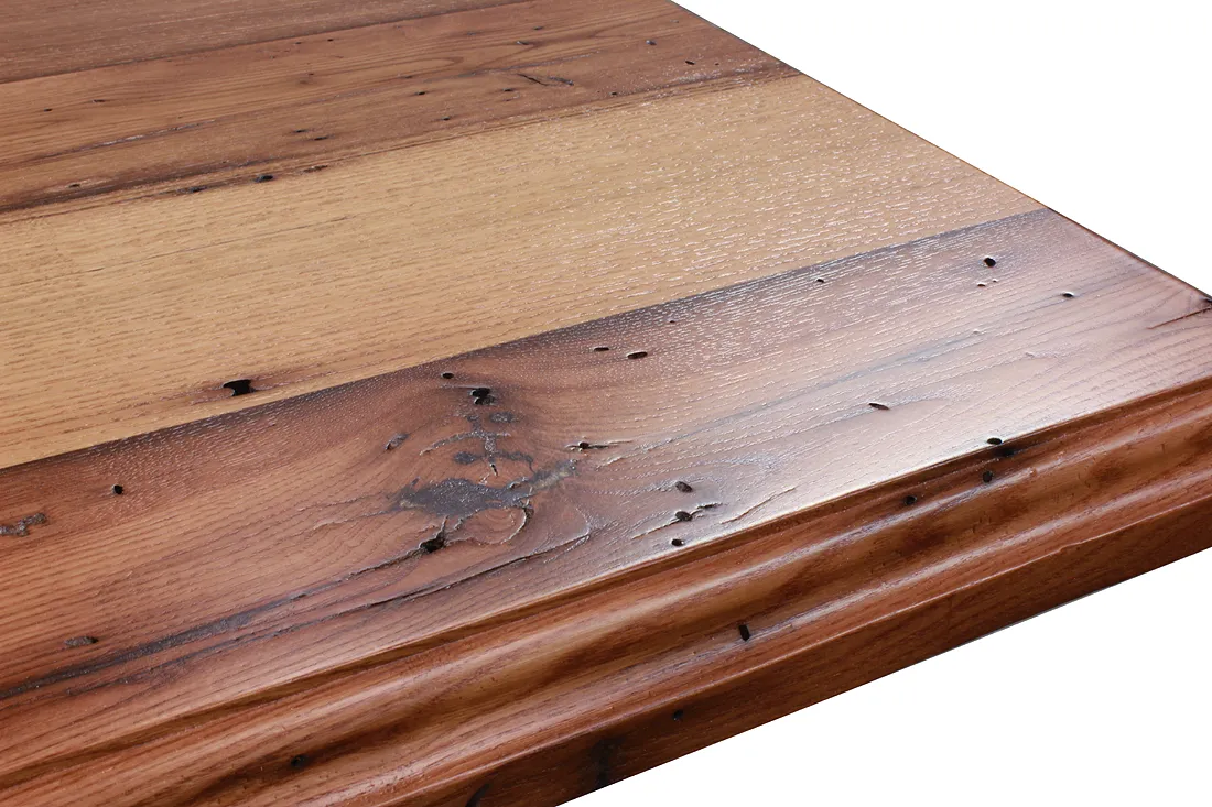 Custom Reclaimed Countertop From Wormy Chestnut