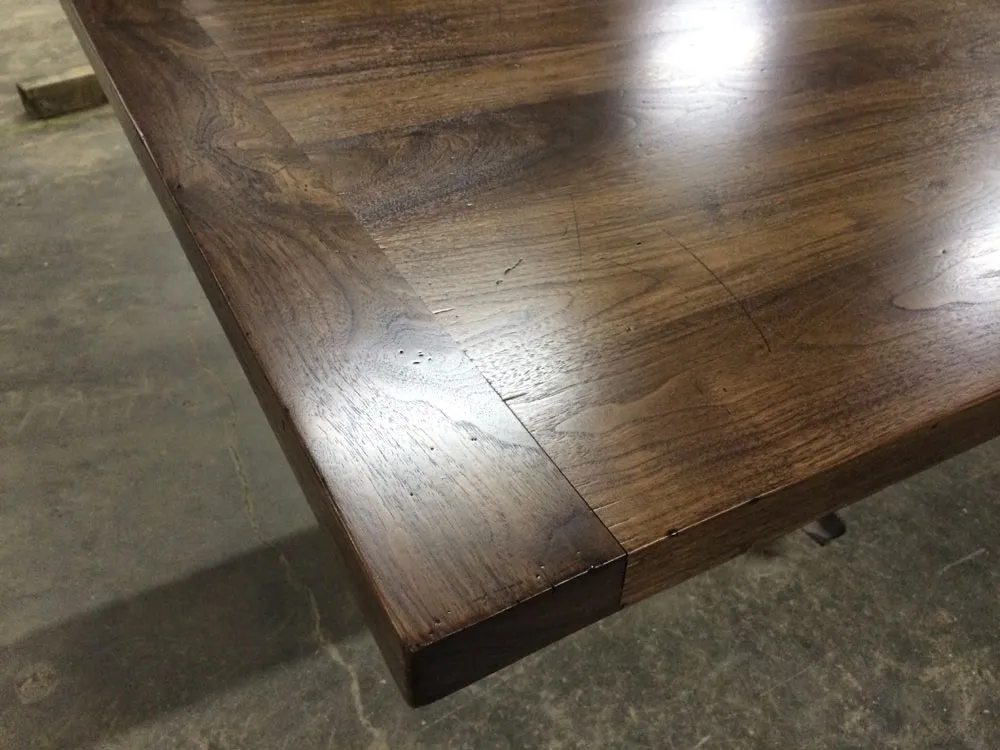 Distressed Walnut Kitchen Island Top
