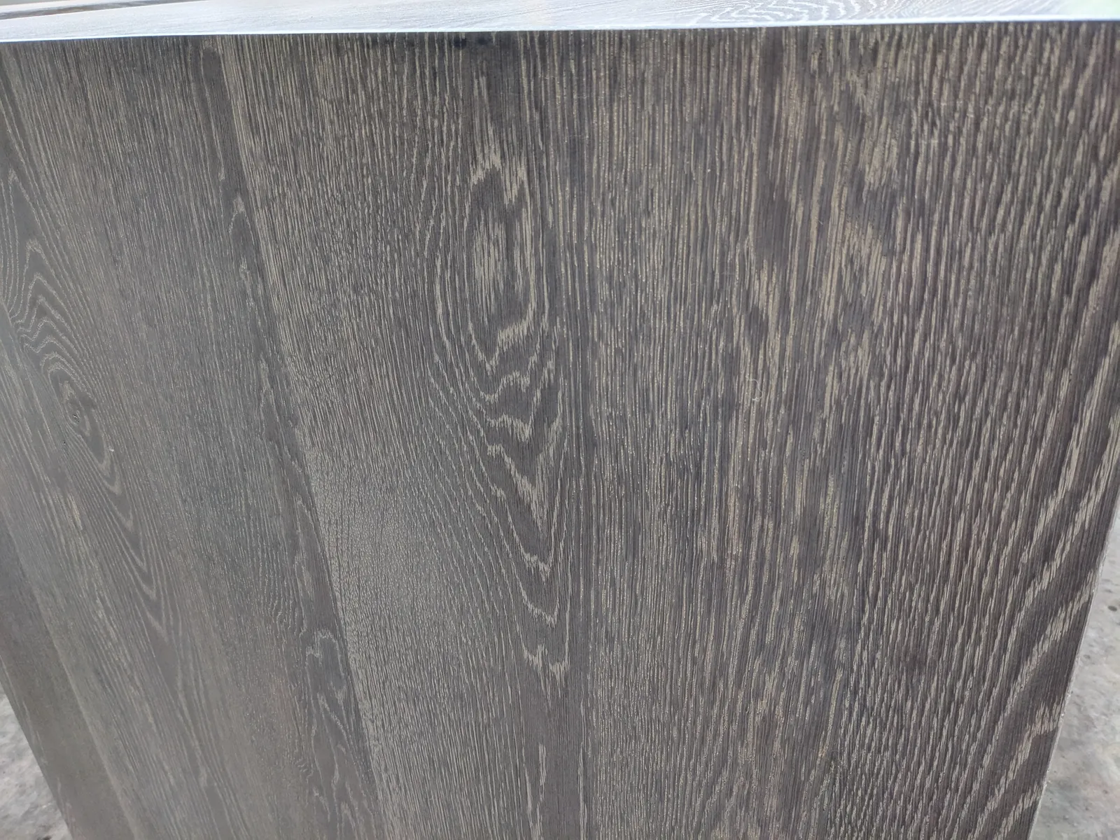 Custom wood table with our Belita wood finish