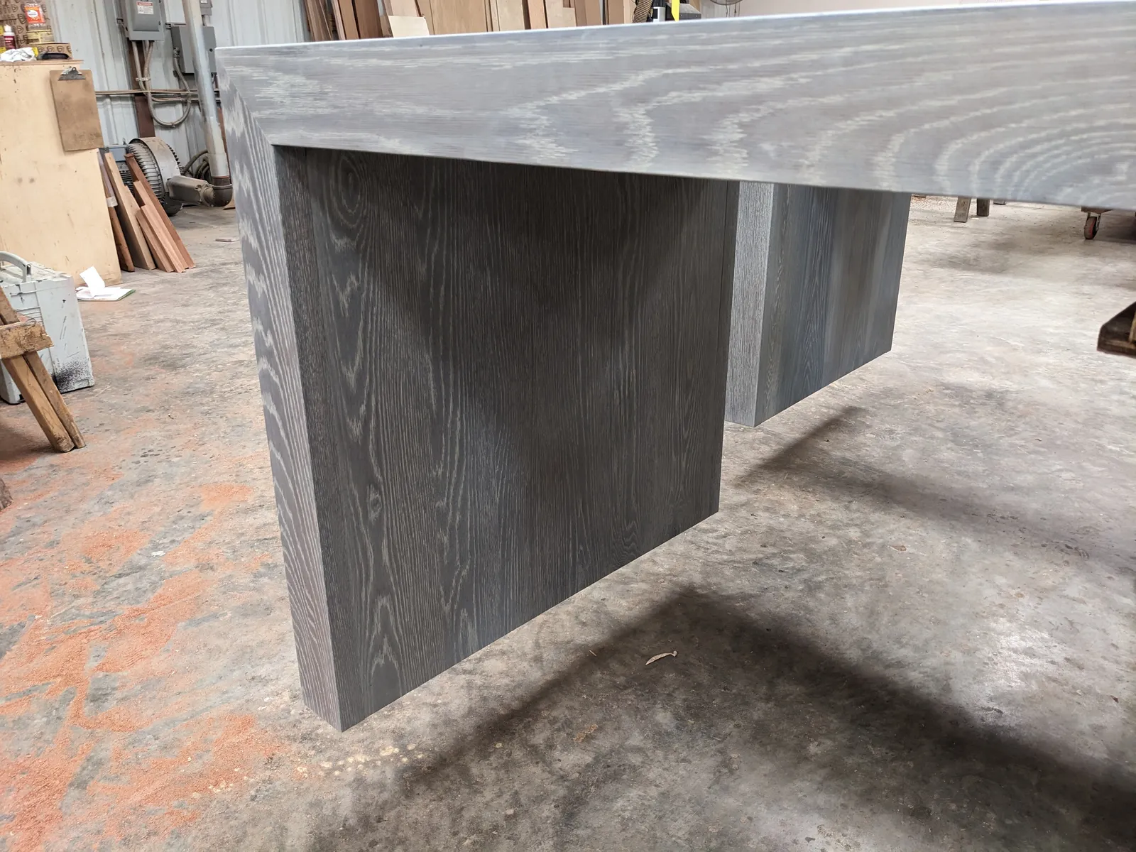 Custom wood table with our Belita wood finish