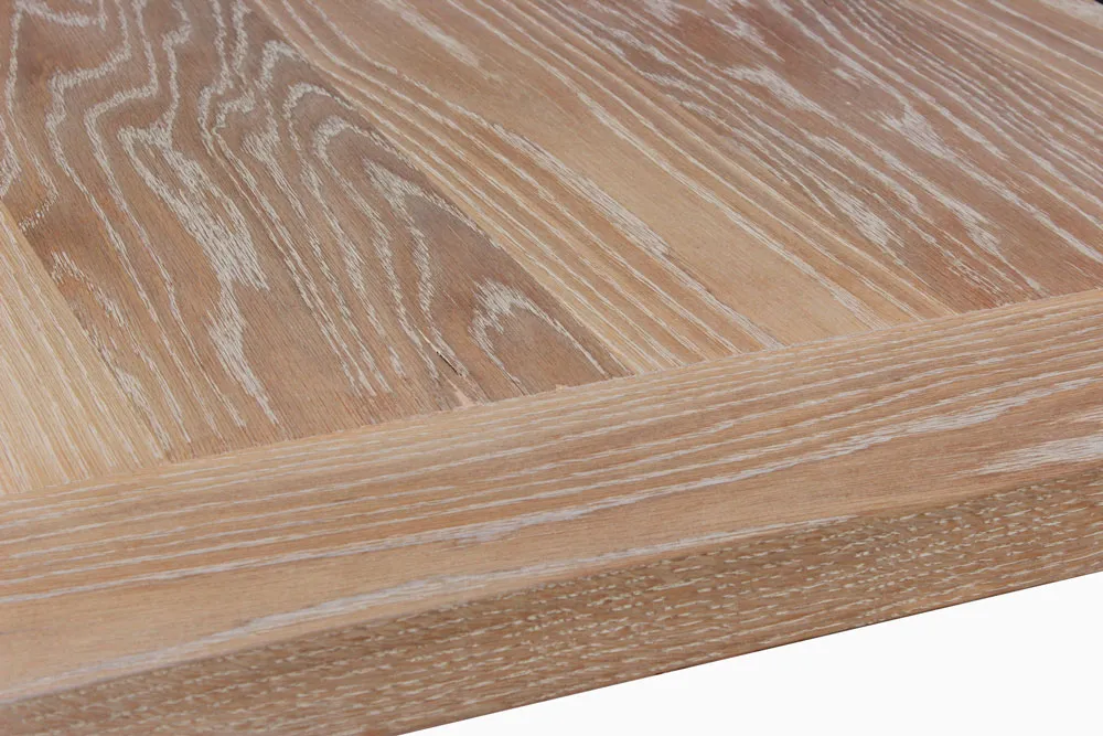 Detail of custom wood table top