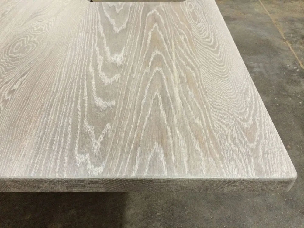 Weathered wood countertop grain pattern