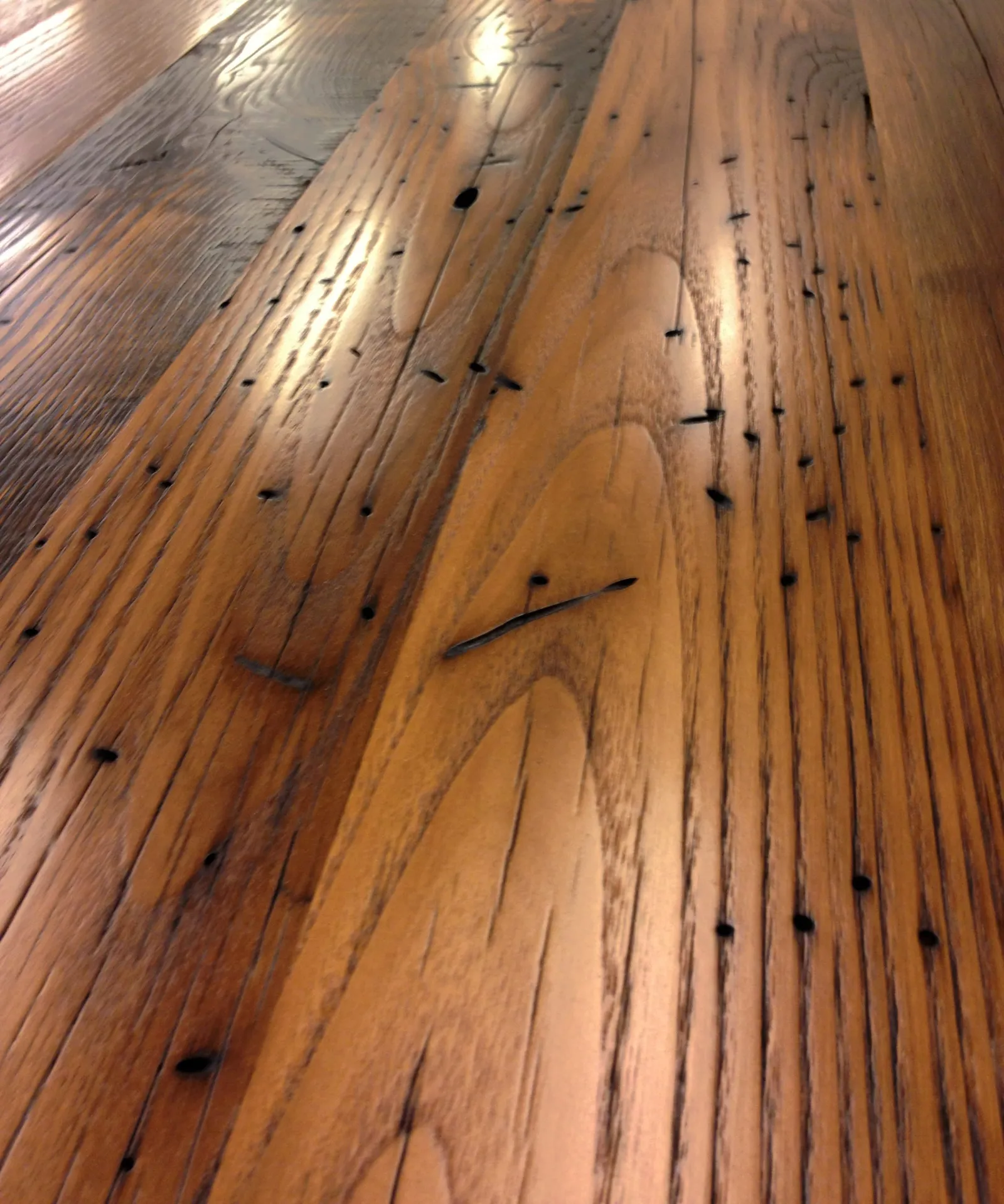 Reclaimed wormy chestnut