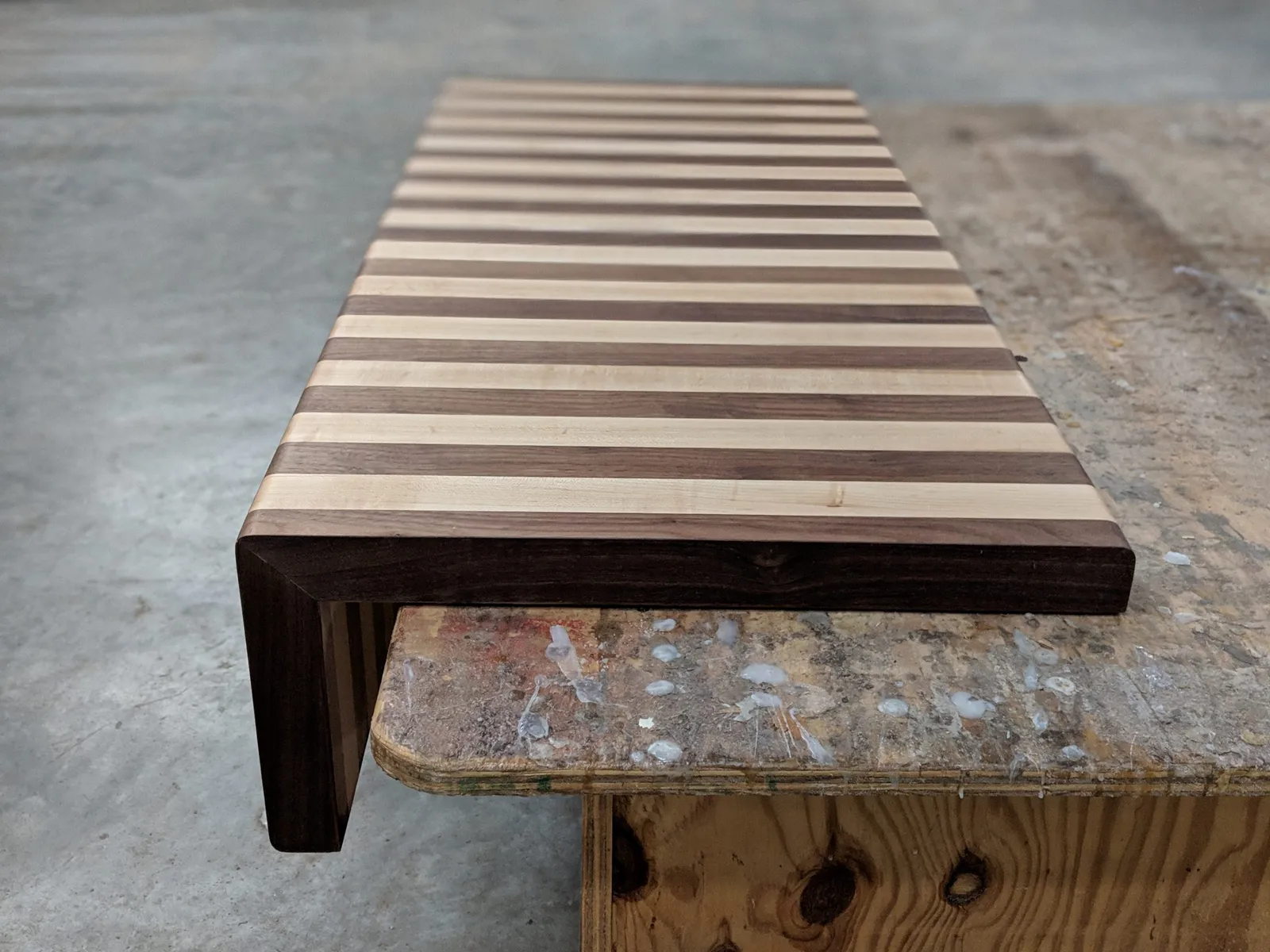 Butcher block surface