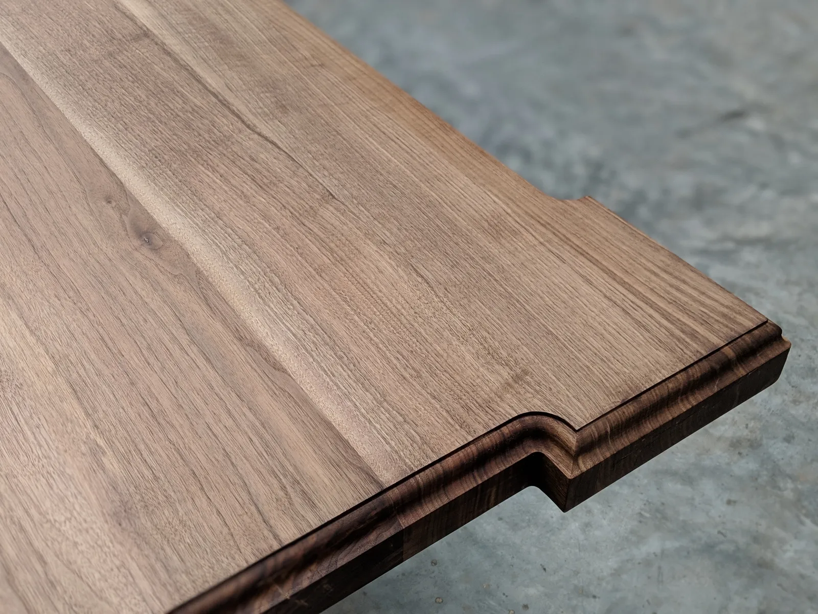 Bleached Walnut Kitchen Island