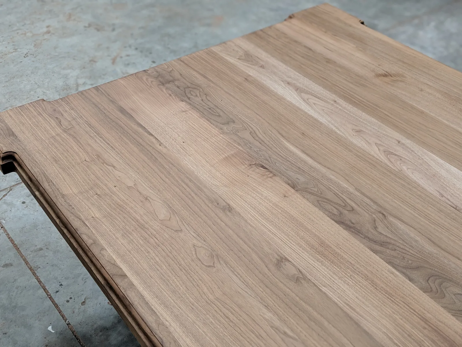 Bleached Walnut Kitchen Island