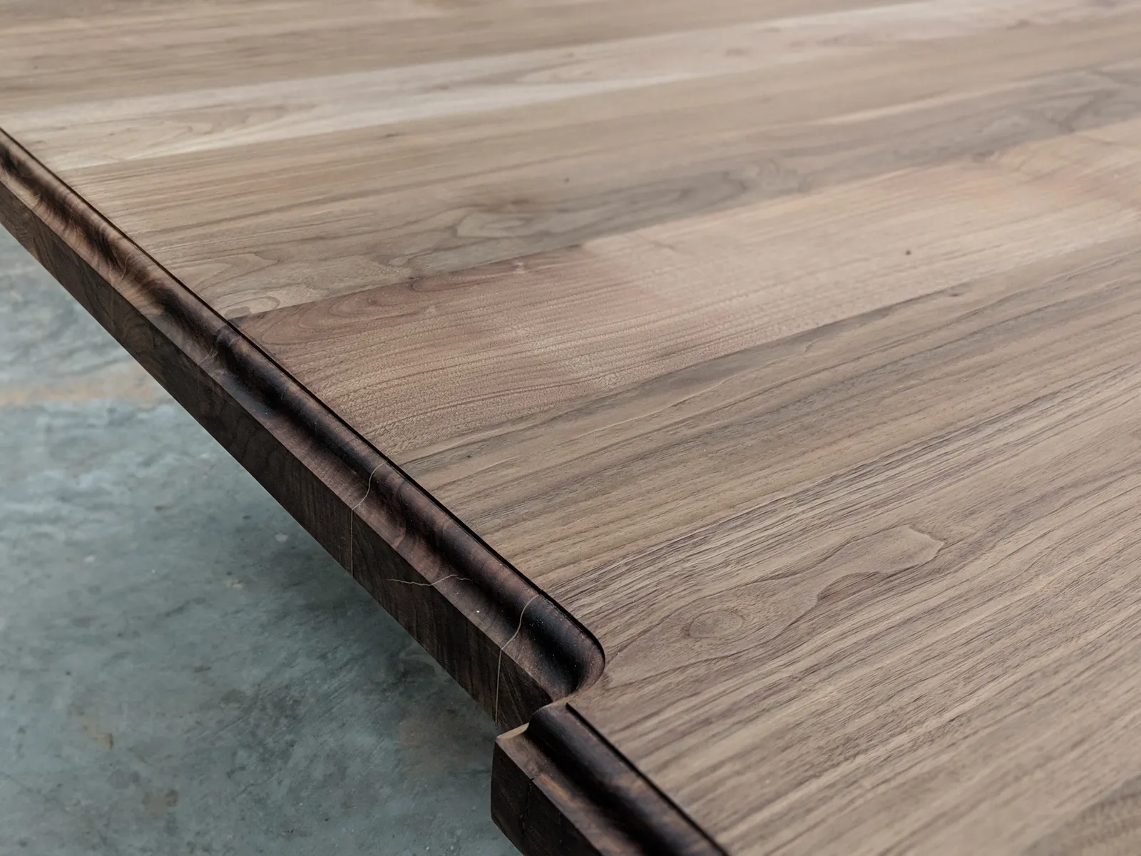 Bleached Walnut Kitchen Island