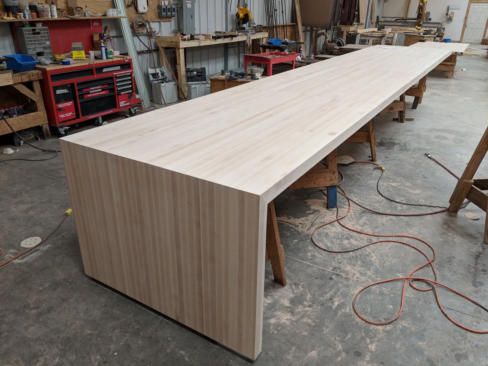Large butcher block countertop