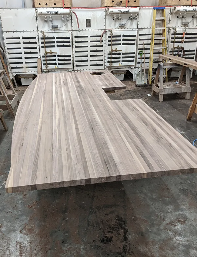 Check Out This Very Large Walnut Island Top