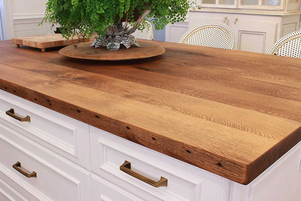The Beauty and Benefits of Reclaimed Wood Countertops
